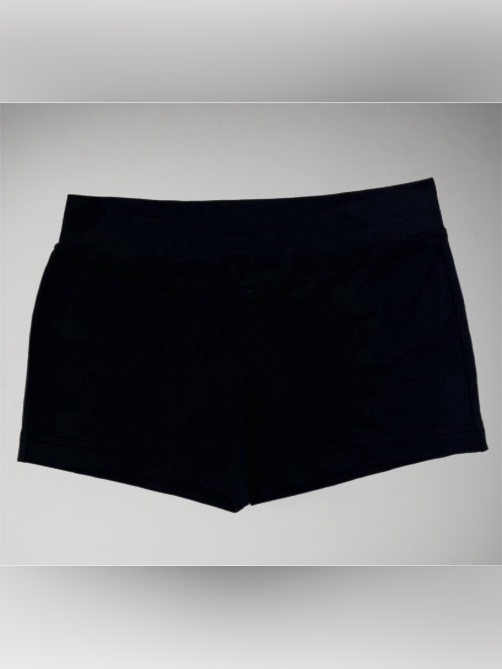 👯 Girls’ Black Biker/Bootie Shorts with V-Waistband | Kids’ Sz 3-4 (approx) - Picture 2 of 6